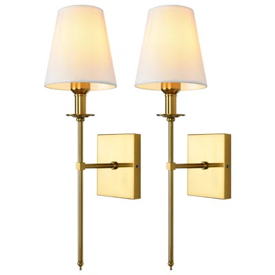 Dimmable Indoor Wall Sconces Iron Wallchiere Vanity Lighting Fixtures(Set of 2) | Wayfair North America