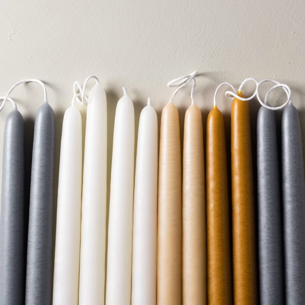 10" Hand Dipped Spun Finish Tapers | Magnolia