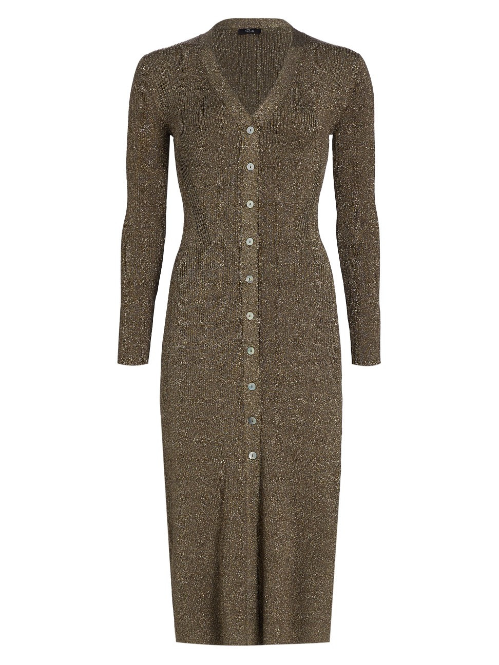 Women's Lorraine Metallic Sweater Dress - Gold Lurex - Size Medium | Saks Fifth Avenue