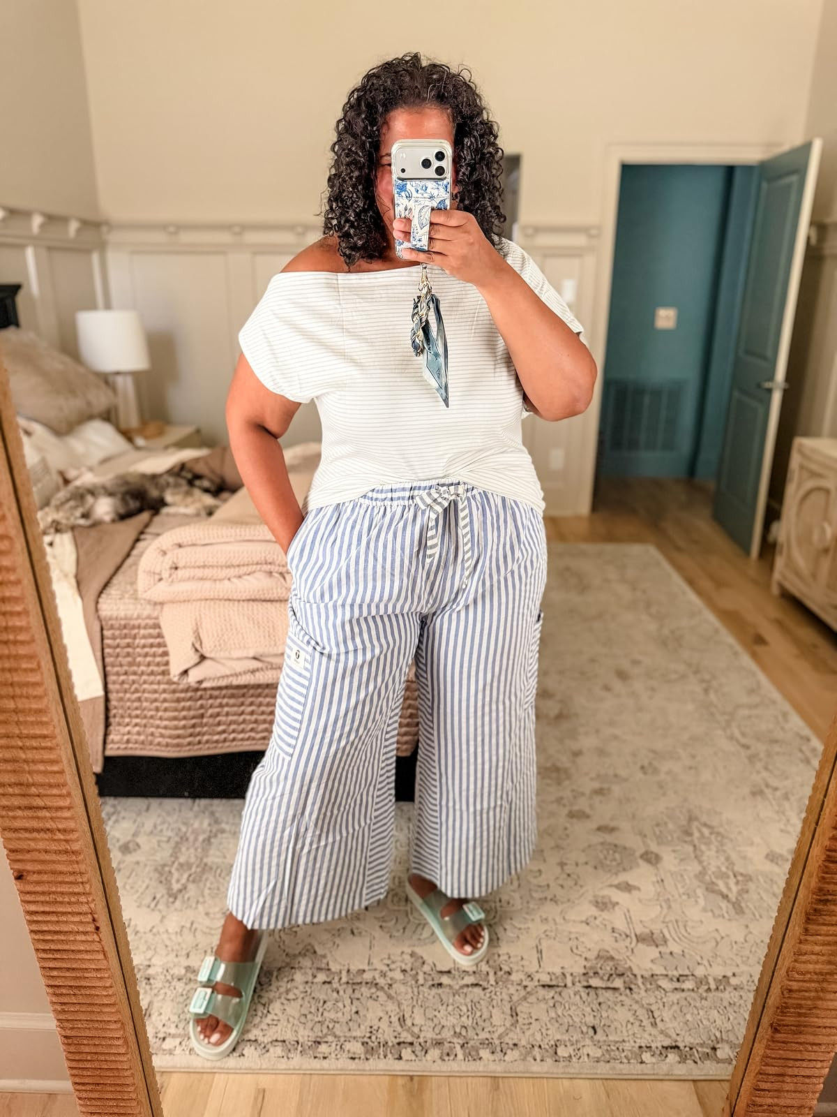 Loving these summer finds! Perfect for a relaxed day. Wearing size xxl in both pants and top. Both true to size. #summerstyle #amazonfashion 

 #LTKootd #LTKOver40 #LTKPlusSize