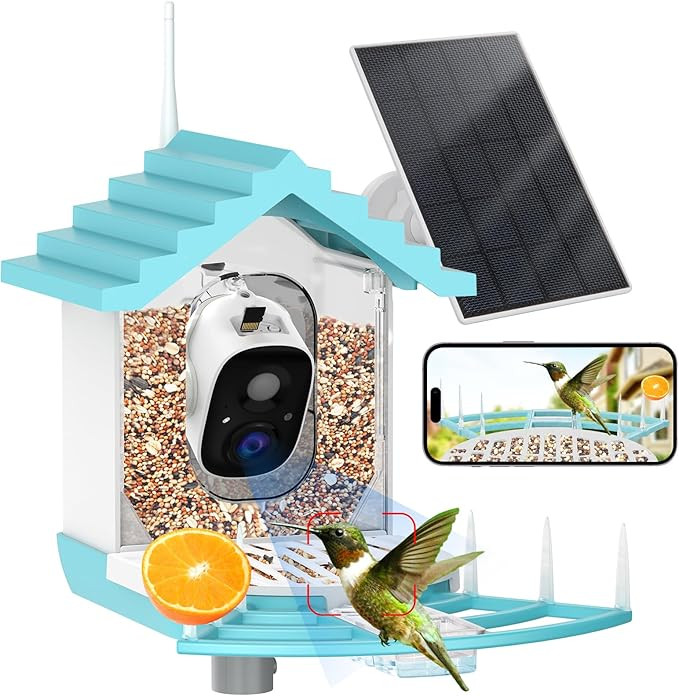 Bird Feeder with Camera - AI Identify Bird Species,Live View,Instant Arrival Alerts,Capture Bird ... | Amazon (US)