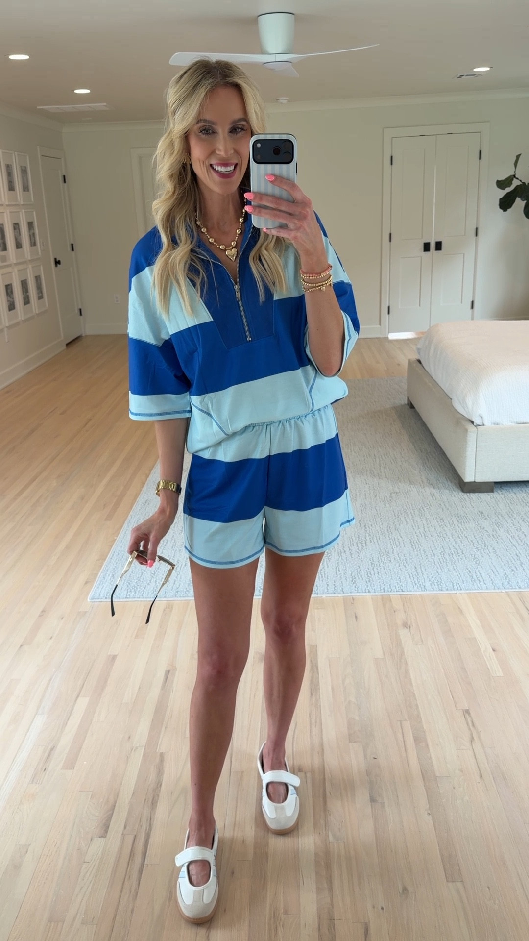 This is a really cute striped short set from Amazon! 