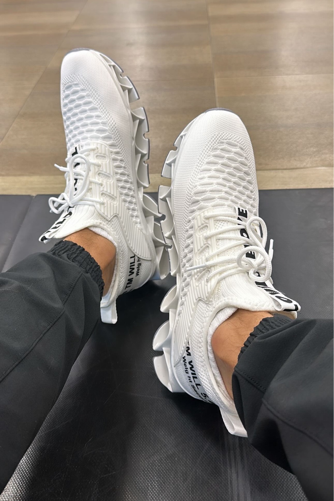 Comfiest sneakers + gives me height :)