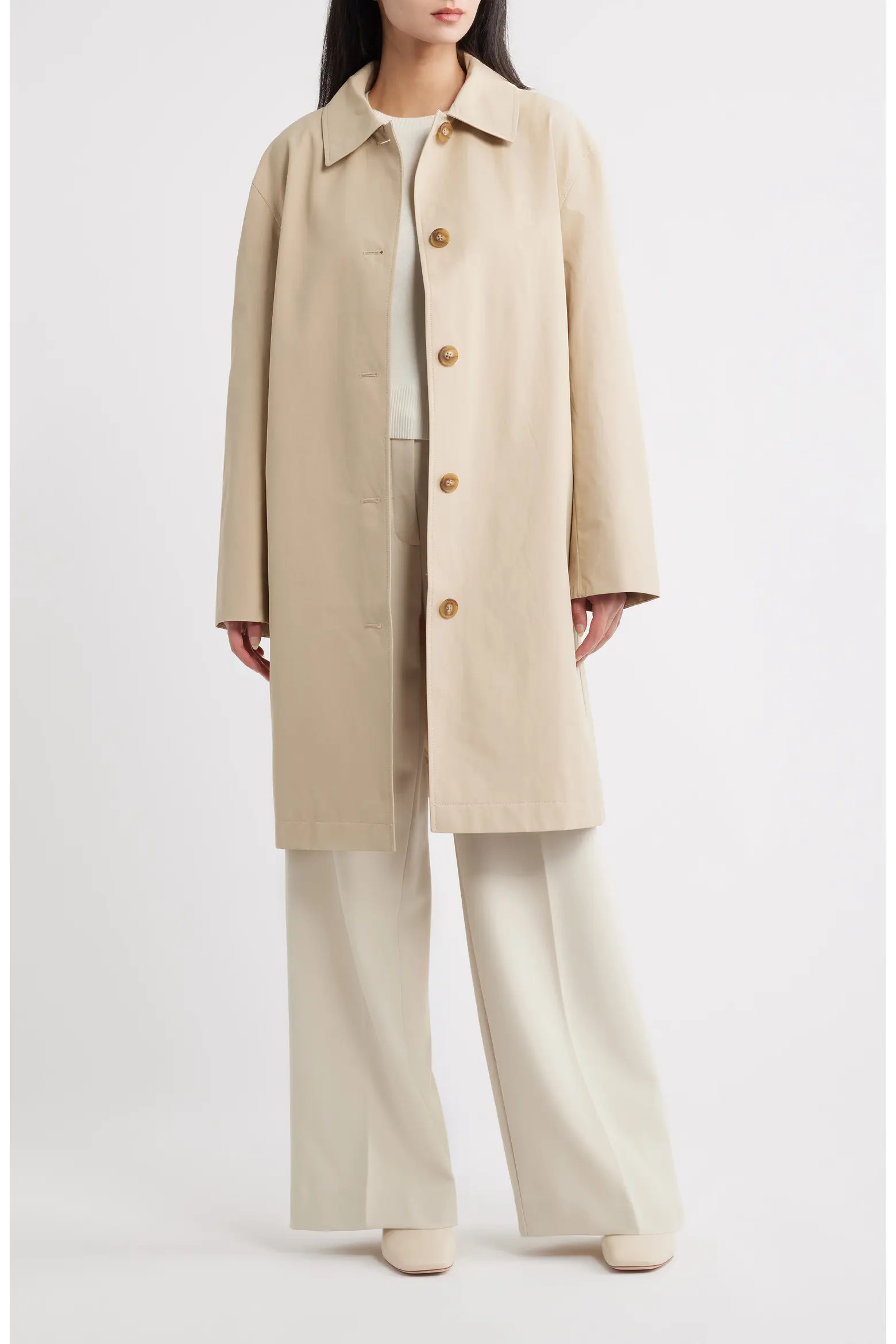 Tailored Longline Raincoat (Women) | Nordstrom | Nordstrom