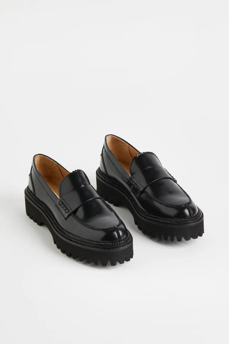 Chunky leather loafers | H&M (DE, AT, CH, NL, FI)