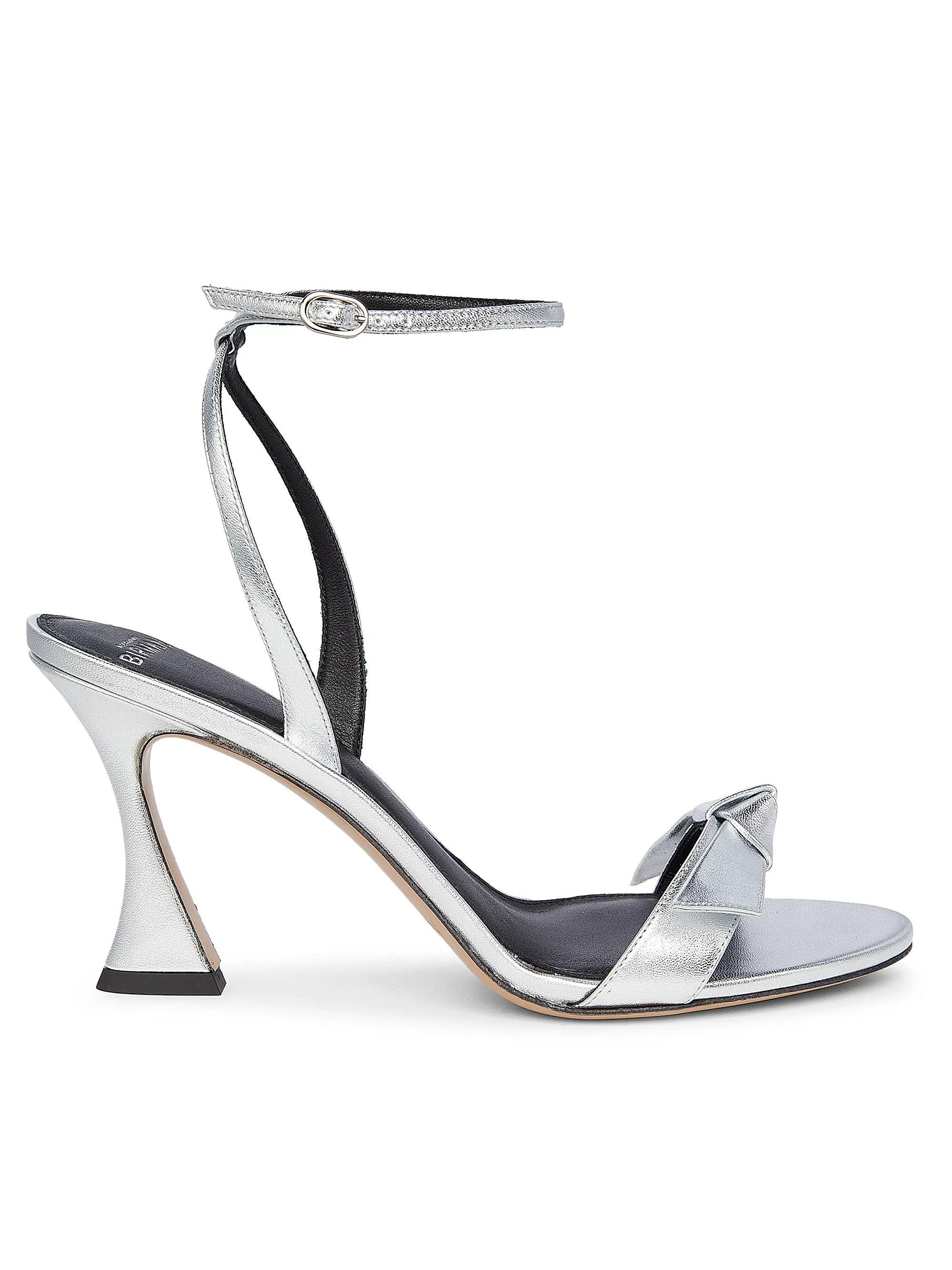 Clarita Bell 85MM Metallic Leather Sandals | Saks Fifth Avenue