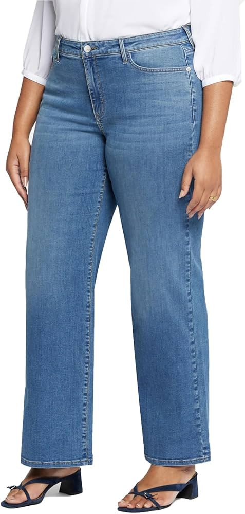 LEIJIJEANS Plus Size Baggy Jeans for Women Wide Leg Women Jeans Full Length Mom High Waist Tall L... | Amazon (US)