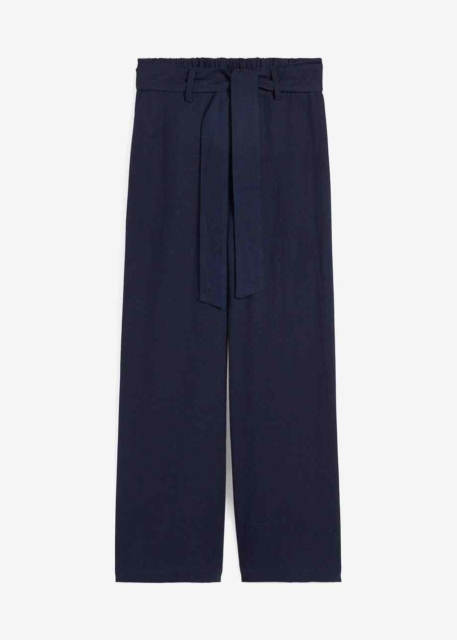 Knöchellange Culotte mit Leinenanteil | Bonprix DE
