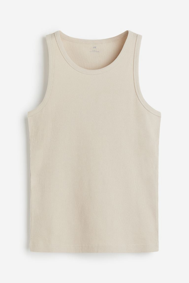 Slim Fit Ribbed Tank Top | H&M (US + CA)