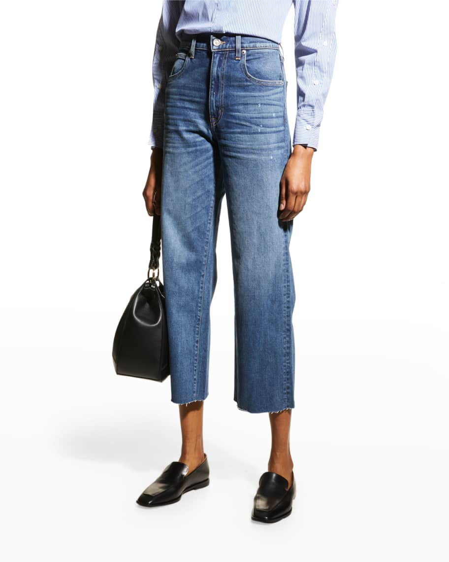 SLVRLAKE Grace Cropped Flare Jeans | Neiman Marcus