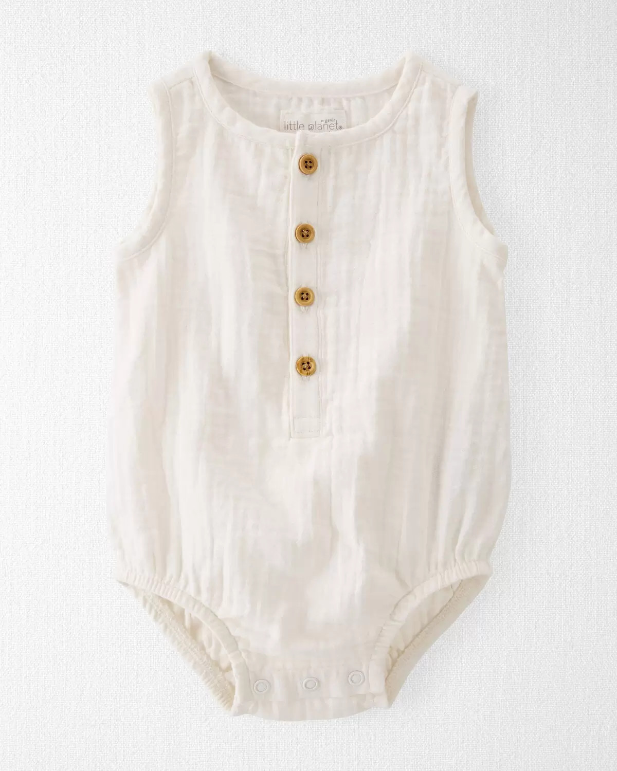 Sweet Cream Baby Organic Cotton Gauze Bubble in Cream | carters.com | Carter's