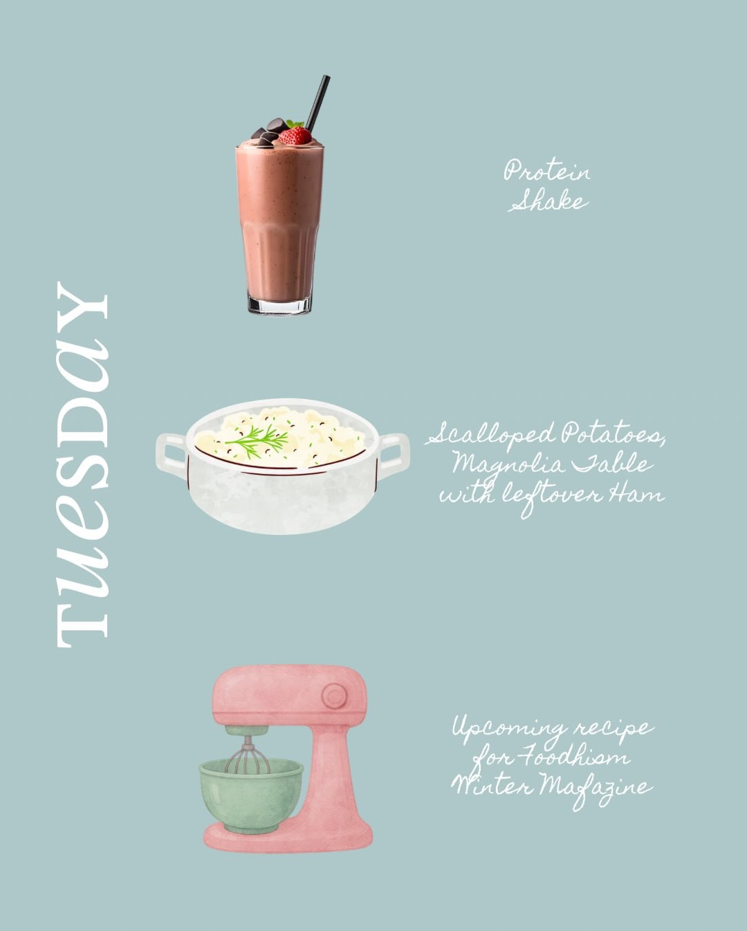 Last night’s Christmas tree pull-apart rolls were perfect with Jo’s marinara and spaghetti. I made twelve little rolls so of course there were no leftovers, but now I know for next time. Bigger cheese cubes. Maybe even a sourdough-discard version. My brain is already halfway into the next batch.

Today I am turning the leftover ham into Magnolia Table’s scalloped potatoes for dinner. It feels like the right kind of cozy for a Tuesday that is trying really hard to be December even though the weather is not fully cooperating.

I am also getting the Foodhism Winter dish prepped so I can send it off to the editor. It needs its overnight chill, its moment to become what it is meant to be.

And then there is Herb. I took him out of the fridge yesterday, let him warm up, gave him a good feeding, and he bubbled right out of the jar like he had something to prove. So I guess we are starting a new loaf too.

What are you eating today?

Gracefully yours,
🫶🏻 Jeanie Jo

#LTKfoodie #LTKdayinmylife #LTKHome