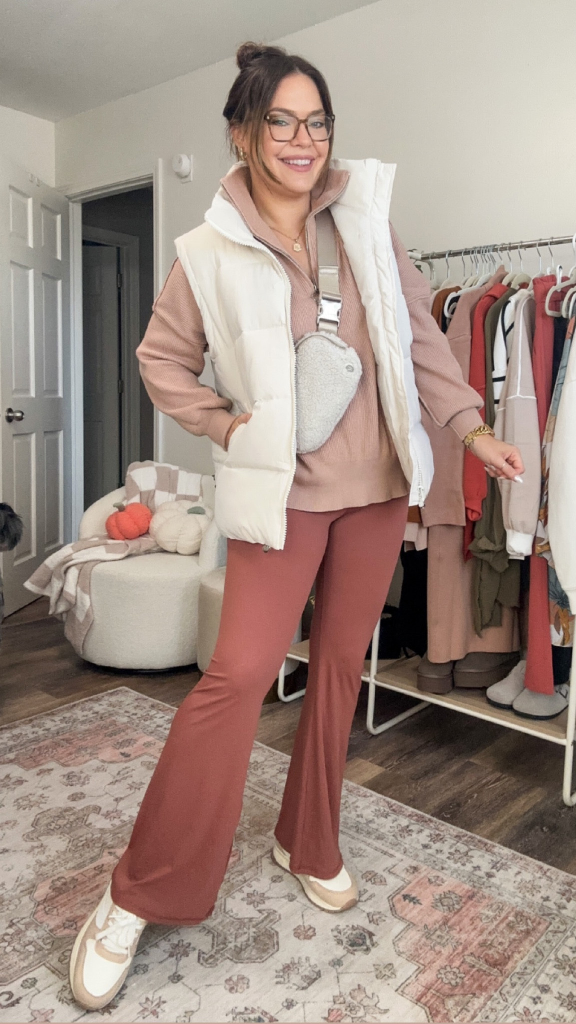 Coffee shop outfit / neutral outfit inspo / easy mom look / easy mom outfit / wearing a size large in all 

#LTKstyletip #LTKxPrime #LTKmidsize