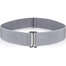 TIESOME Women Adjustable Elastic Belt, Stretch Invisible Belt Flat Buckle Waist Belts No Show Bel... | Amazon (US)