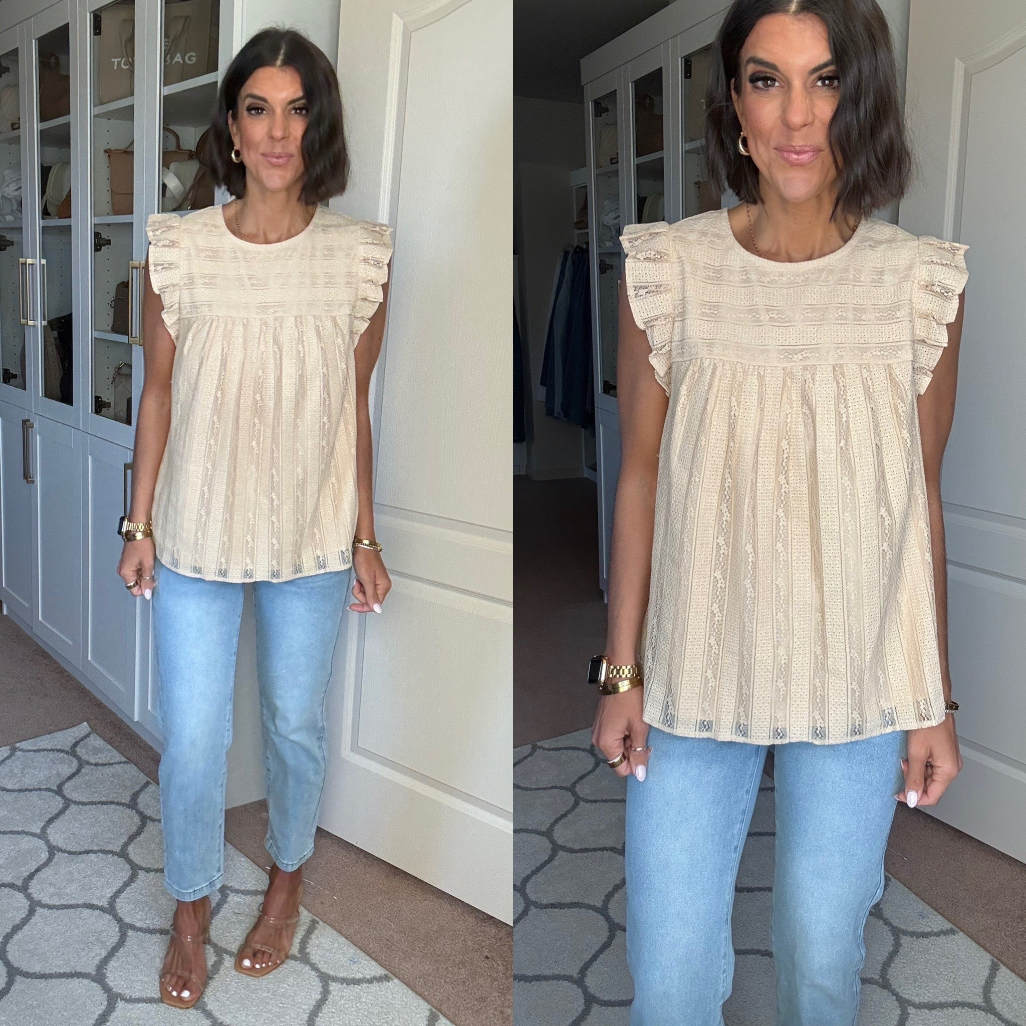 Size small in top size 2 in jeans 

#LTKSeasonal