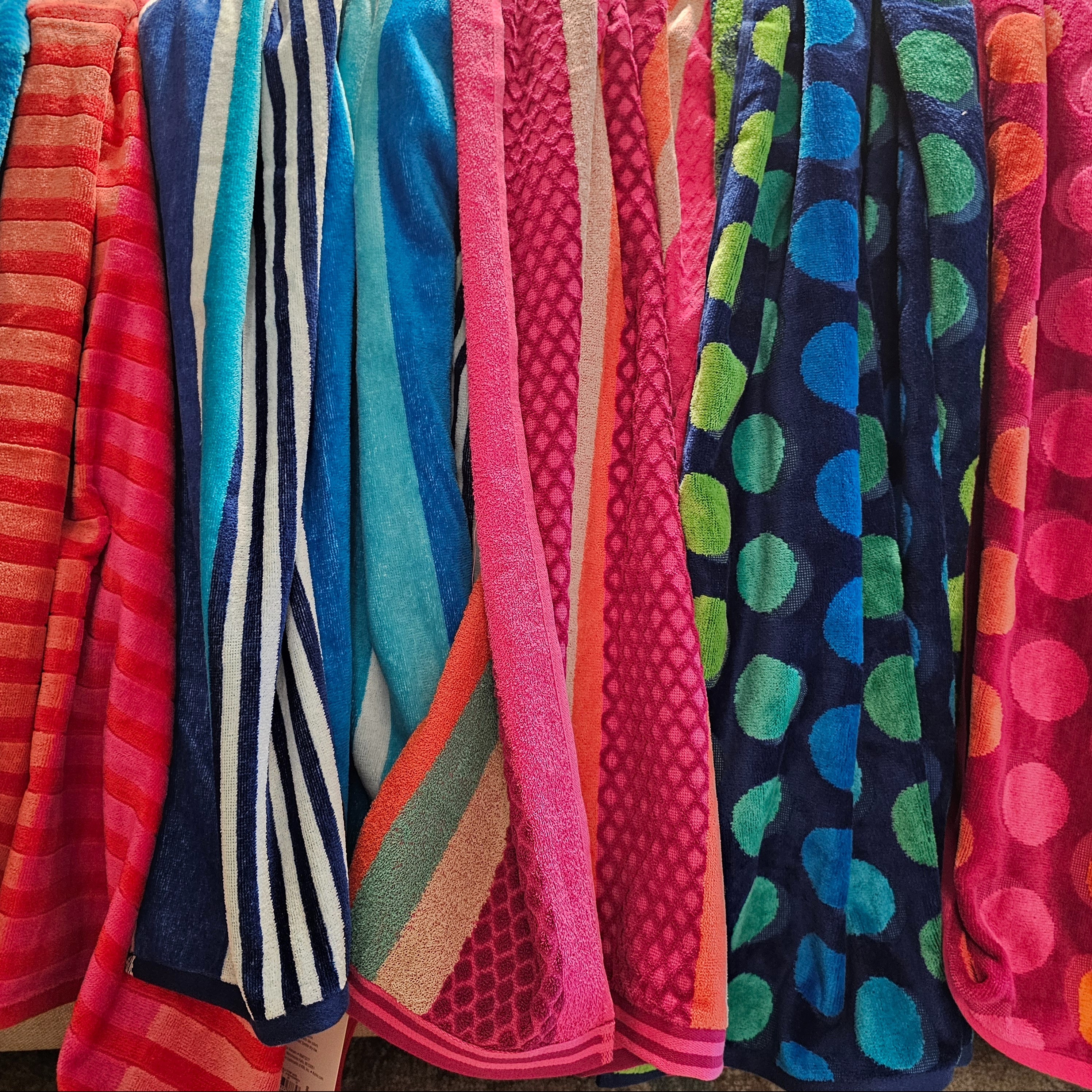 Beach towels for the whole fam! We needed new beach/pool towels for the kids, so I stocked up! These are on sale plus an extra 30% off with coupon at Kohl's! 

