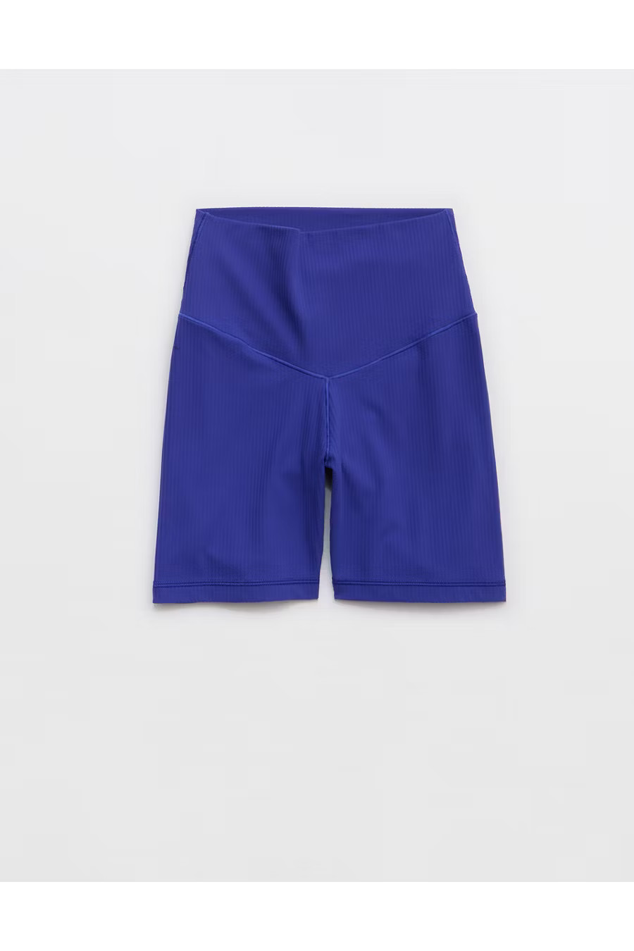 OFFLINE By Aerie Real Me XTRA Ribbed High Waisted 5" Bike Short Women's Deep Cobalt XXS | Aerie