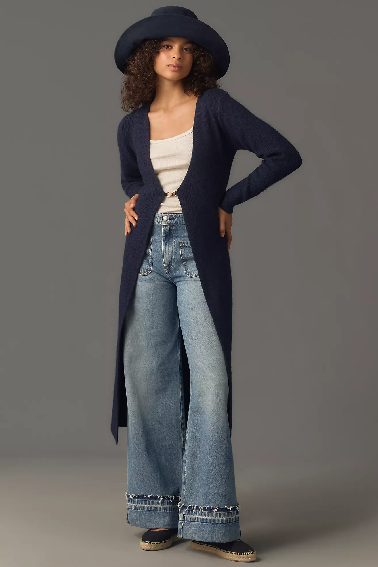 By Anthropologie Longline Hardware Cardigan Sweater | Anthropologie (US)