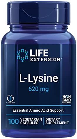 Life Extension L-Lysine 620 mg - For Healthy Nitrogen Balance, Stress Response & Calcuim Metaboli... | Amazon (US)