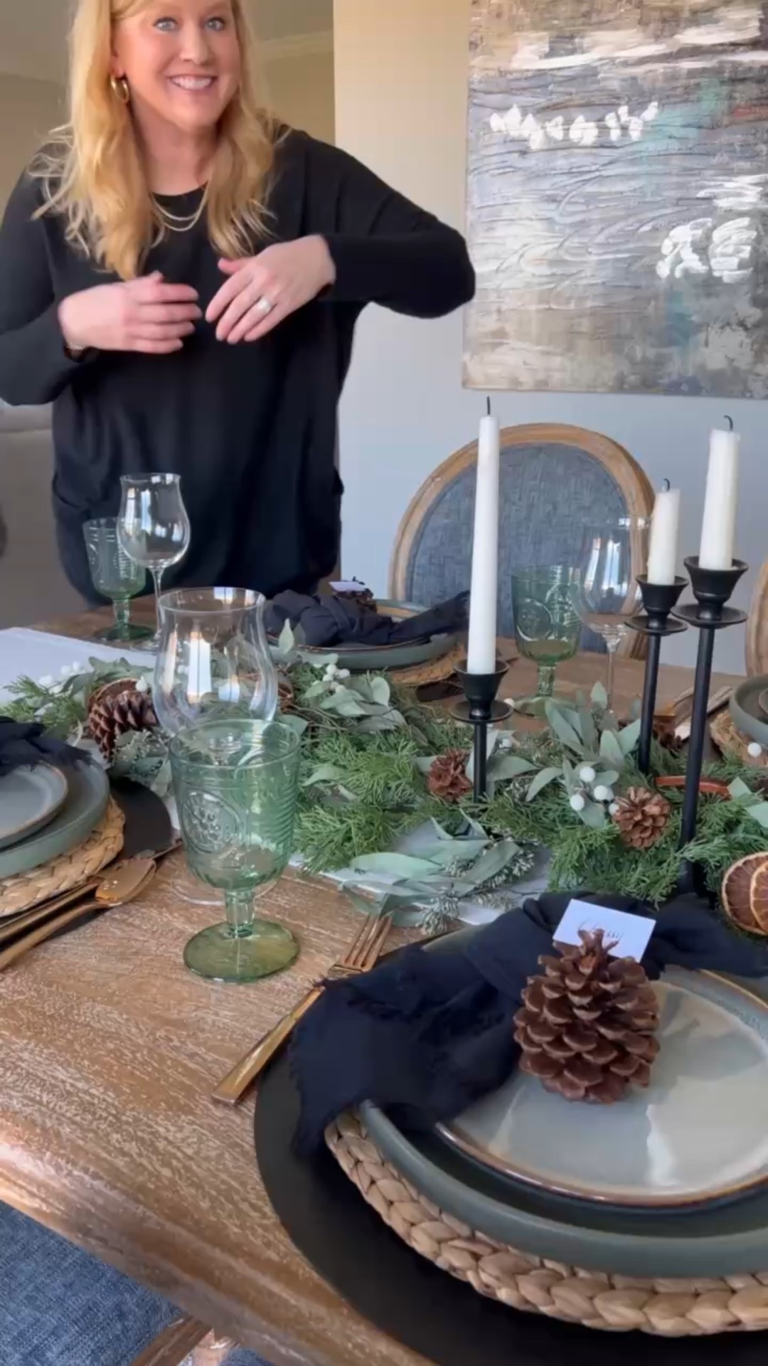How to style garland for your table centerpiece. Perfect for thanksgiving or Christmas!

#LTKFindsUnder100 #LTKParties #LTKHome