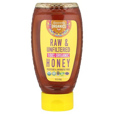 Heavenly Organics 100% Organic Honey, Raw & Unfiltered, 16 oz (454 g) | Target