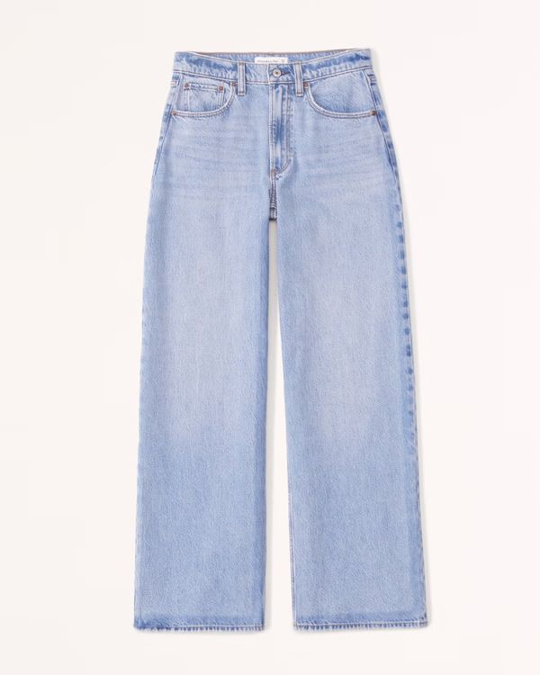 Mid Rise Ultra Wide Leg Jean | Abercrombie & Fitch (US)