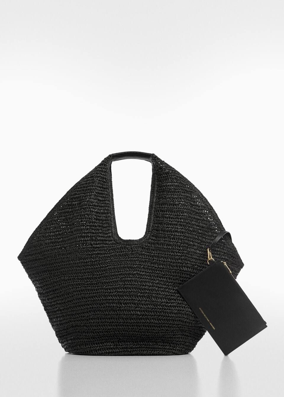 Natural fiber maxi bag  -  Women | Mango USA | MANGO (US)