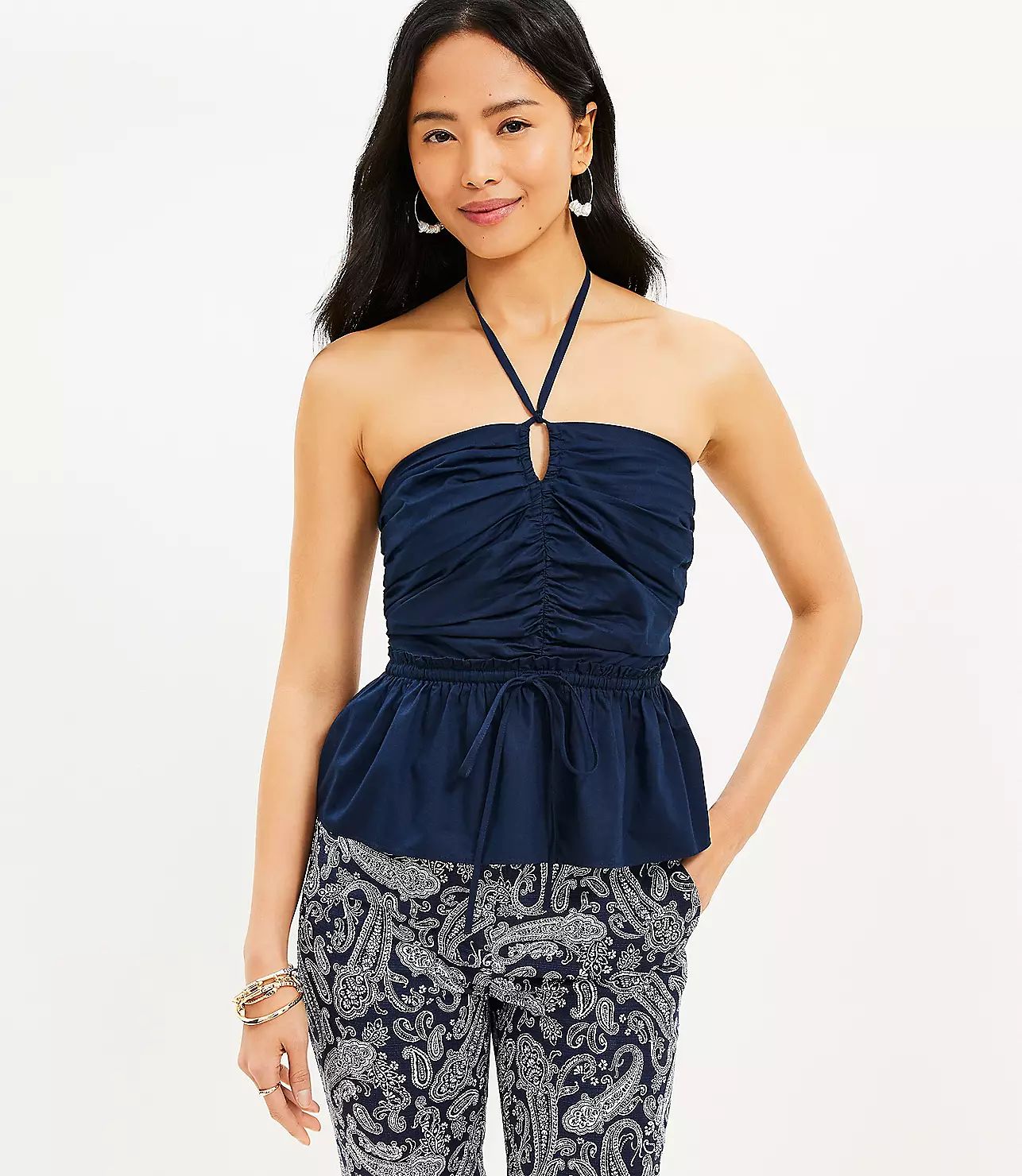 Ruffle Halter Top | LOFT