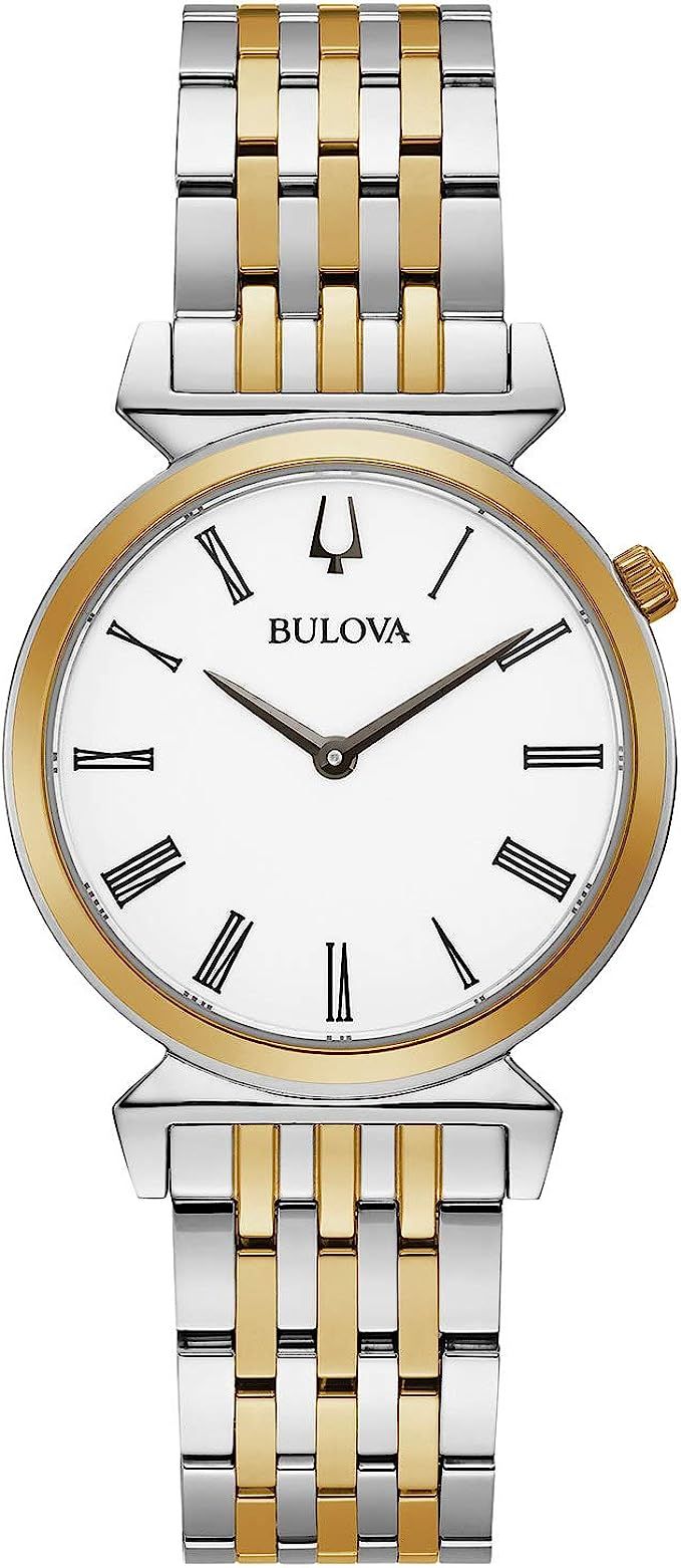 Bulova Classic Quartz Ladies Watch, Stainless Steel, Two-Tone (Model: 98L264) | Amazon (US)
