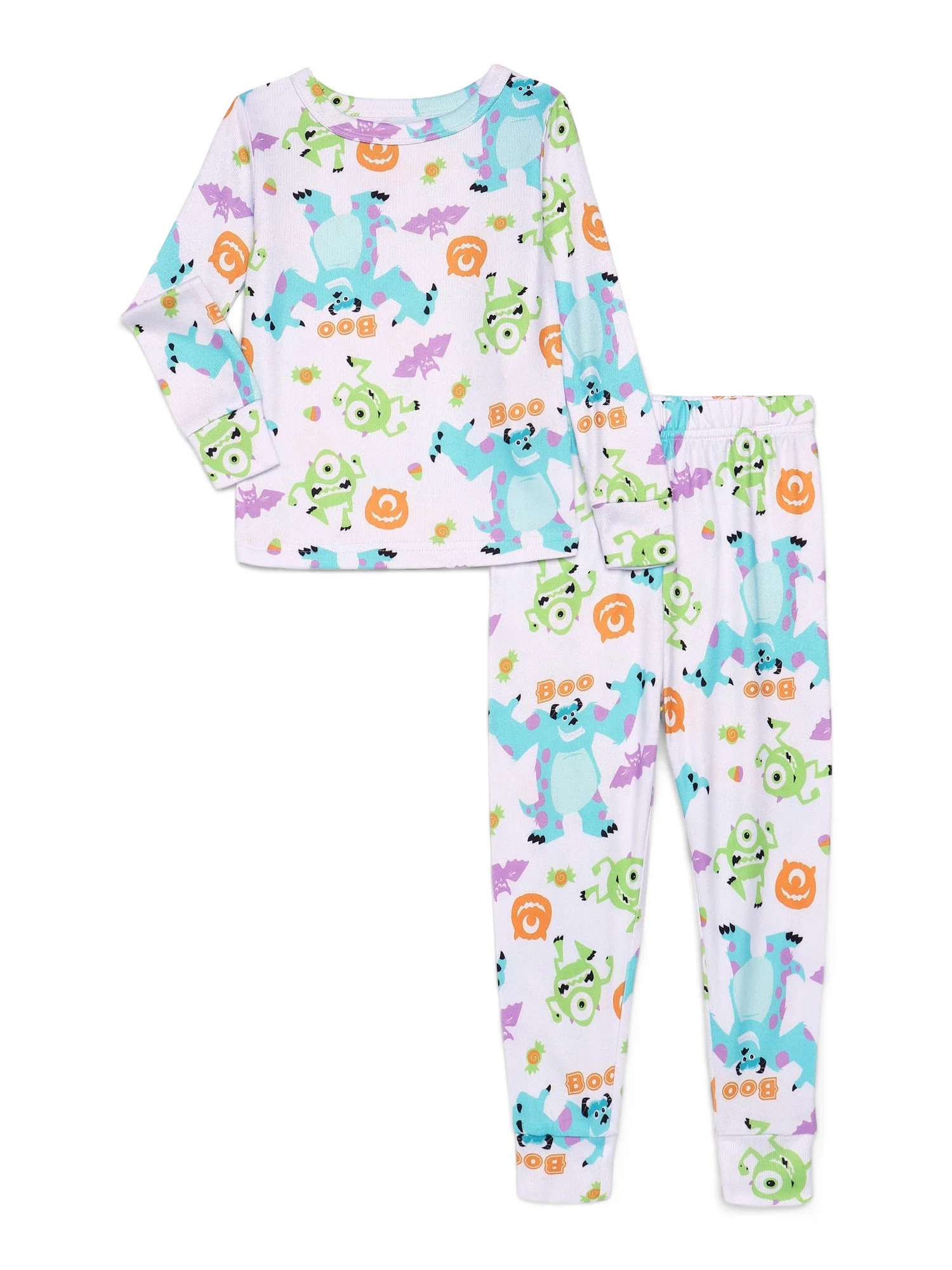 Monsters Inc. Toddlers' Halloween Pajama Top and Pants Set, 2-Piece, Sizes 12M-5T | Walmart (US)
