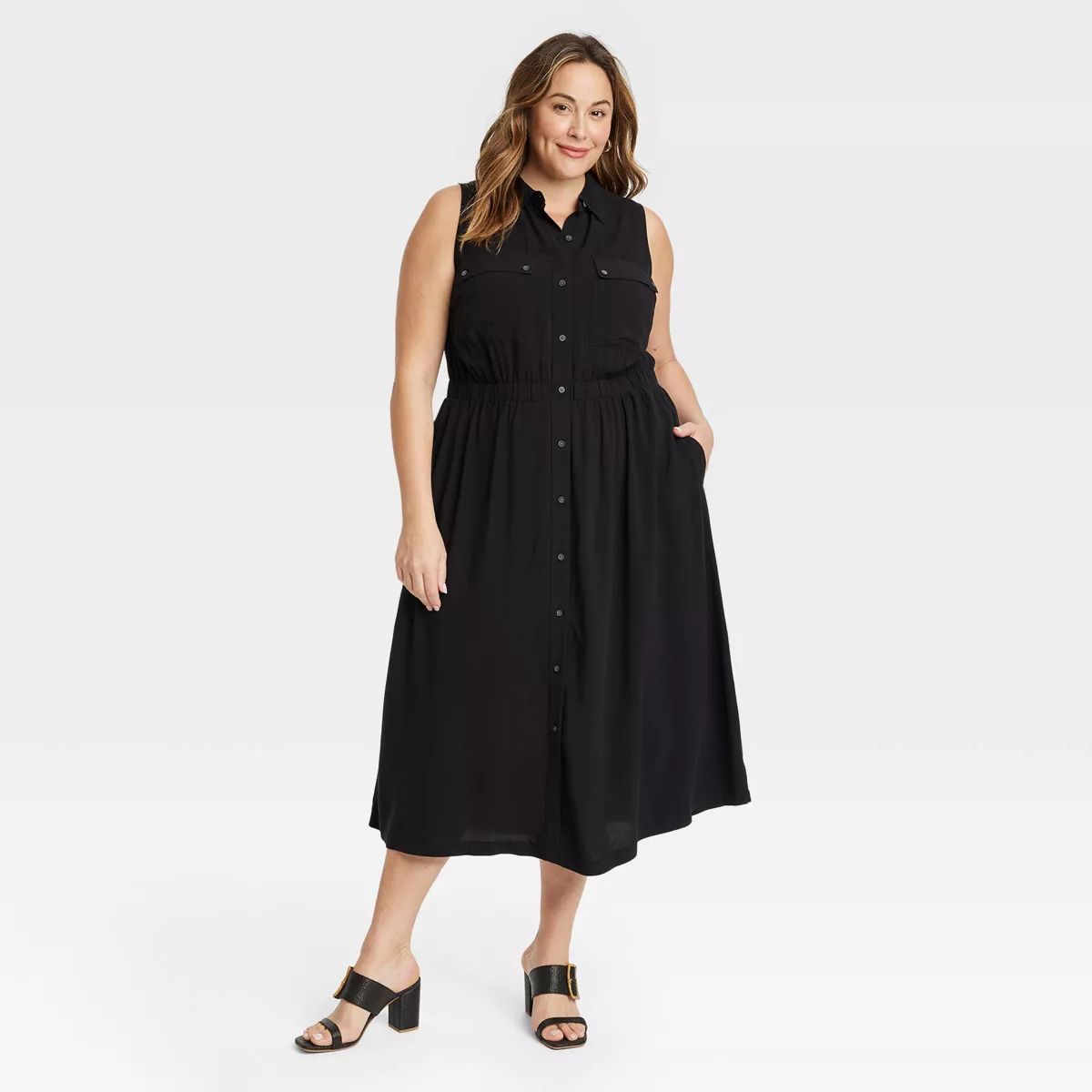 Women's Utility Midi A-Line Dress - Ava & Viv™ | Target