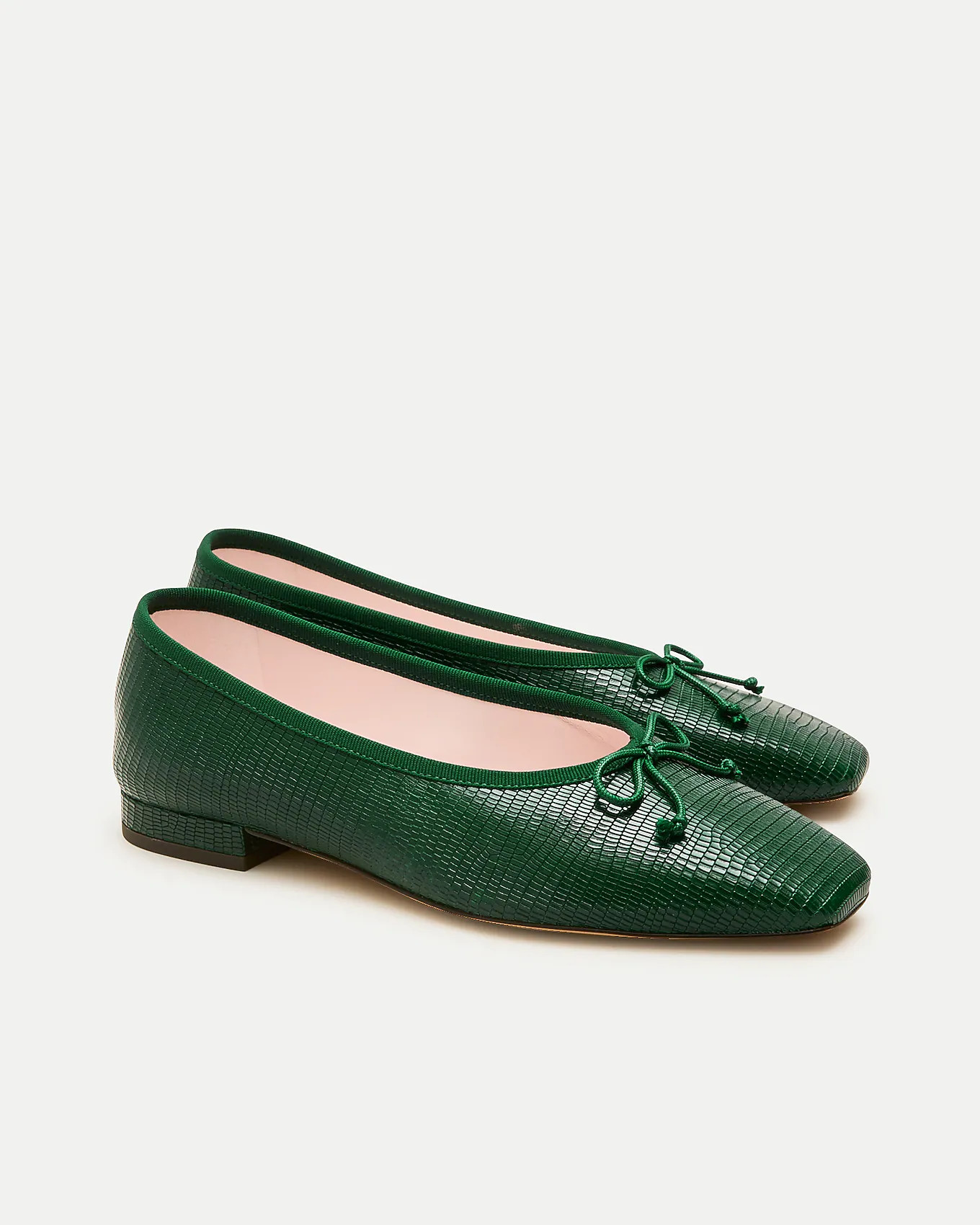 Sophie ballet flats in lizard-embossed leather | J. Crew US