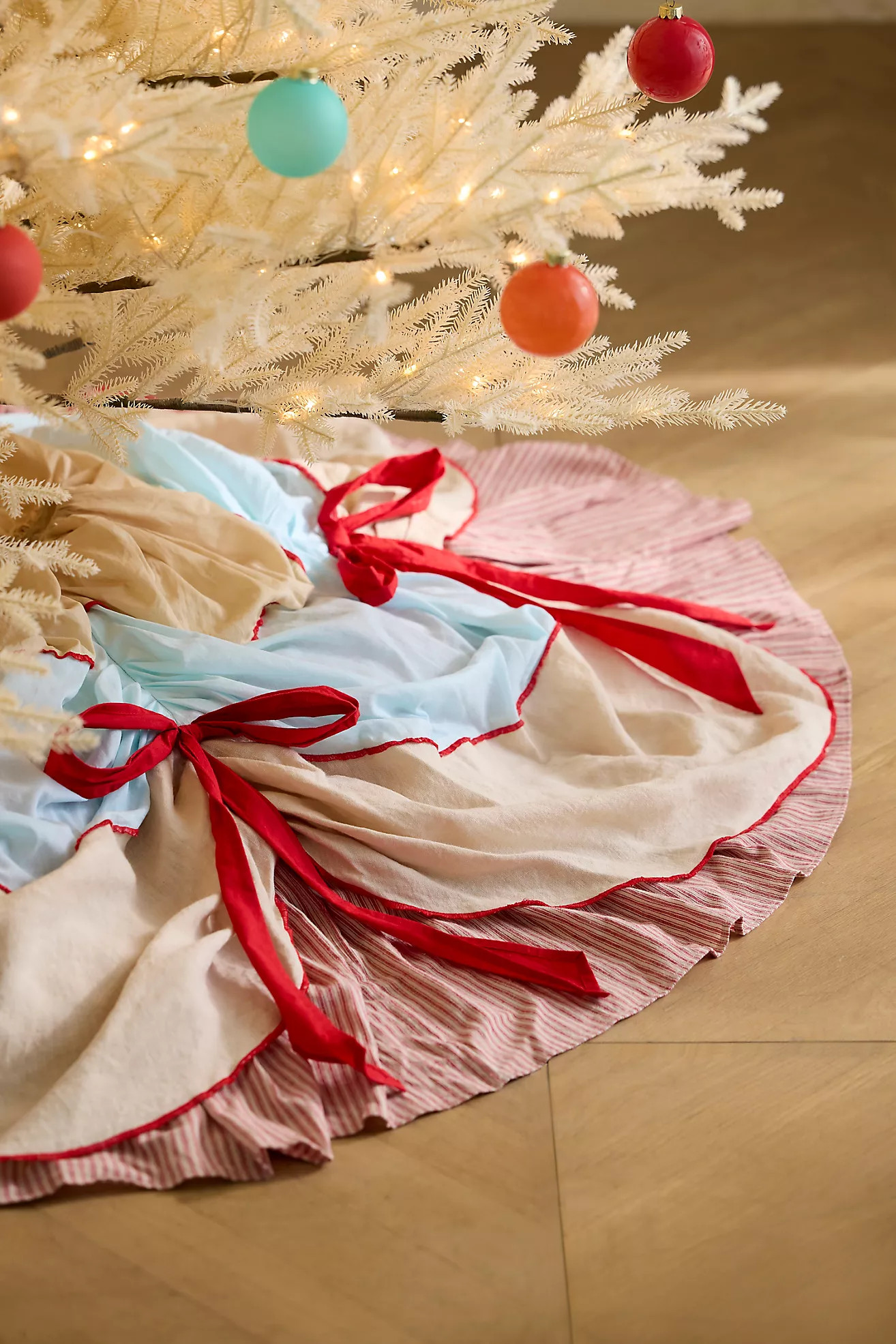 Draped Cotton Tree Skirt | Anthropologie (US)