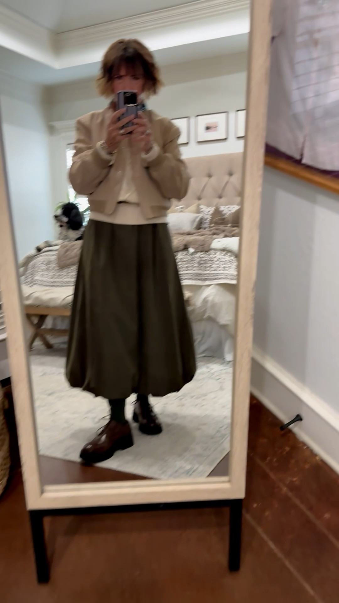 OOTD! Dress layered with a sweater, scarf and jacket! And, my favorite Amazon shoes! 

#LTKgrwm #LTKOver40 #LTKootd