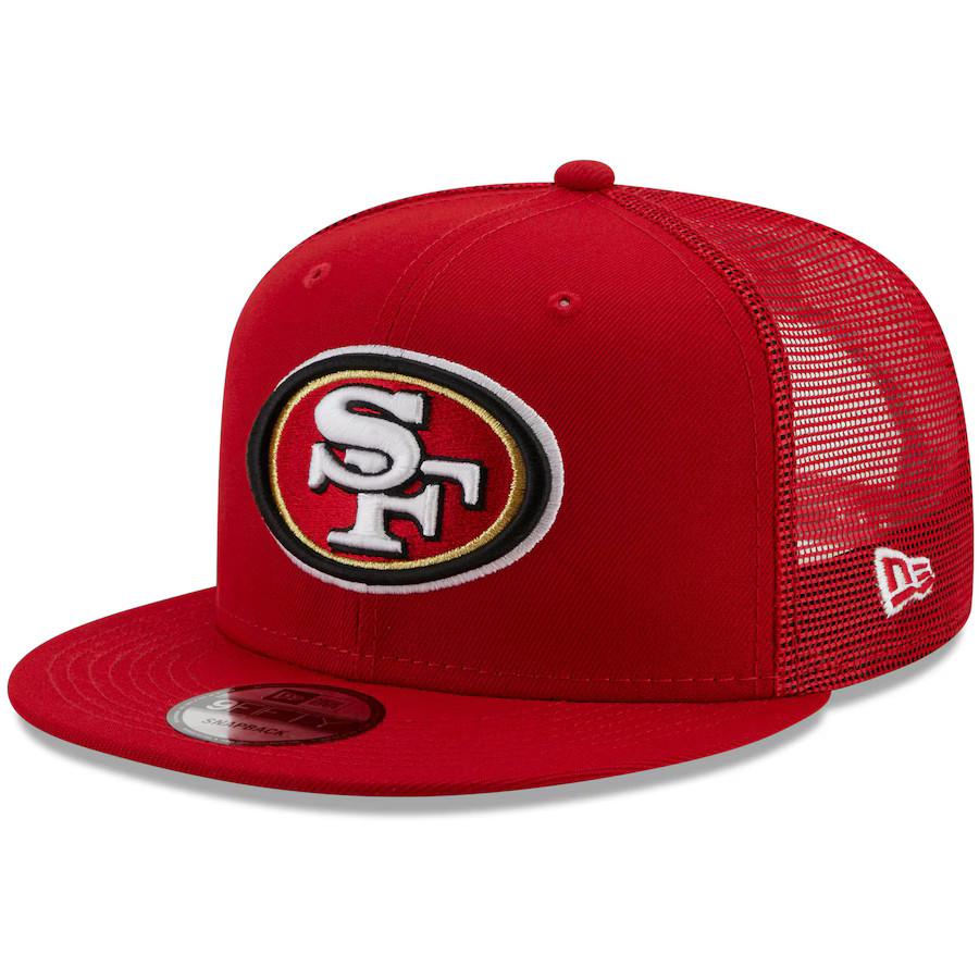 San Francisco 49ers New Era Classic Trucker 9FIFTY Snapback Hat - Scarlet | Lids