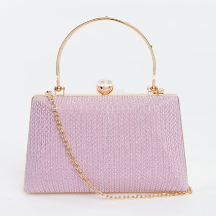 Pink Glitter Clutch Bag | TK Maxx