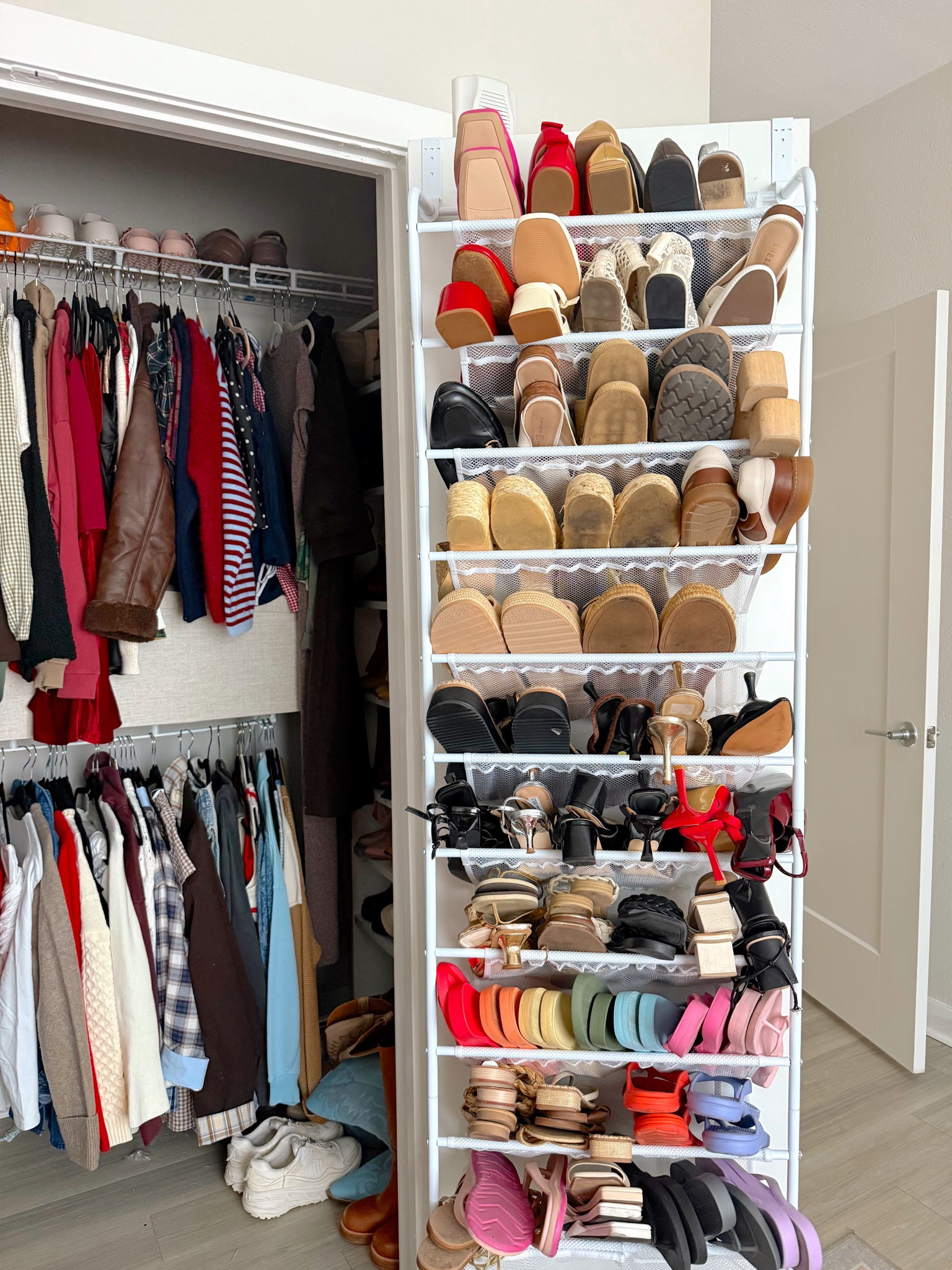closet organization! these are the best over the door shoe organizers that fit 50+ pairs of shoes 👟 from Amazon 

#LTKHome