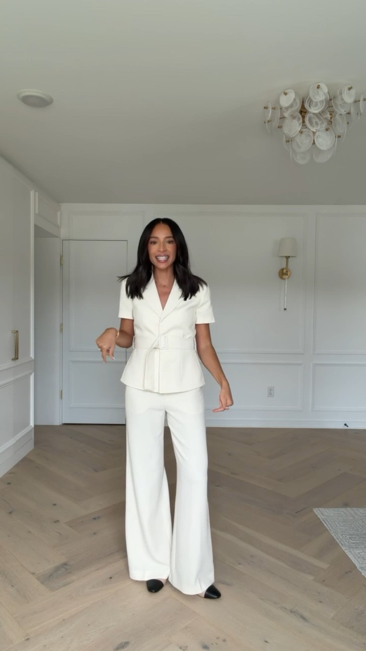 Office outfit! The belt on this jacket cinches the waist and creates a gorgeous silhouette but it is also removable and these pants are so flattering! Wearing size 4 wrap belted jacket and size 6 pants

workwear, work outfit, work conference outfit, chic office outfit, back to school outfits, teacher outfits, business casual workwear

#LTKWorkwear #LTKSeasonal