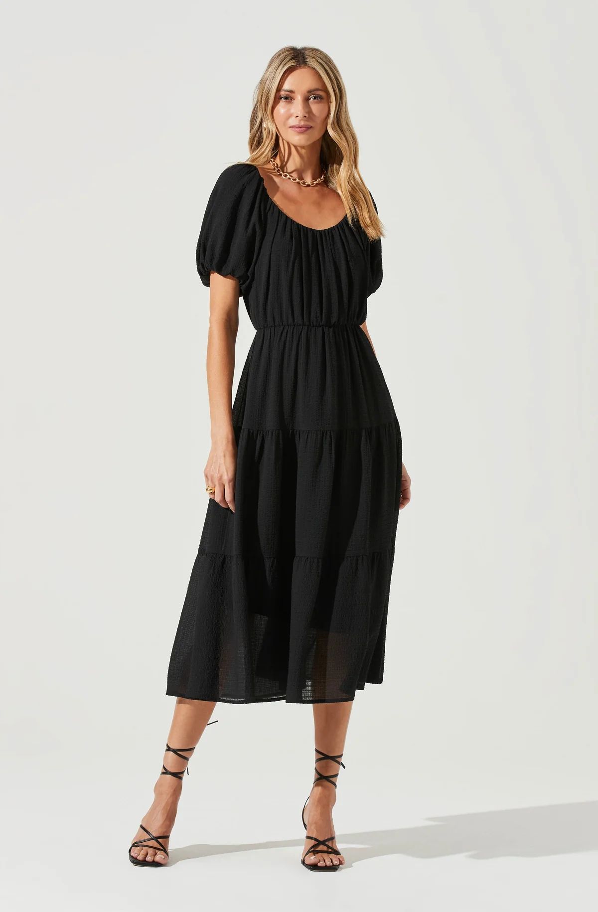 Smocked Tiered Maxi Dress | ASTR The Label (US)