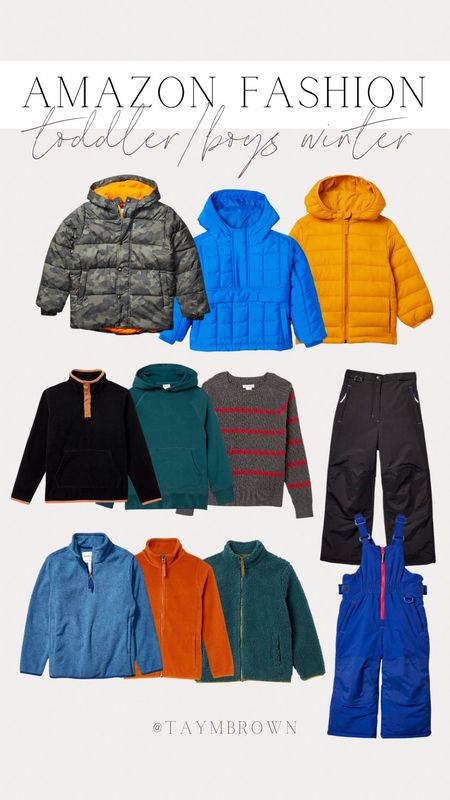 Amazon Fashion toddler/boys winter outerwear and fleece on sale right now for Black Friday!! I ordered all of these for the boys (some I ordered earlier this year and are 10/10) ☃️

#LTKCyberWeek #LTKkids #LTKSeasonal