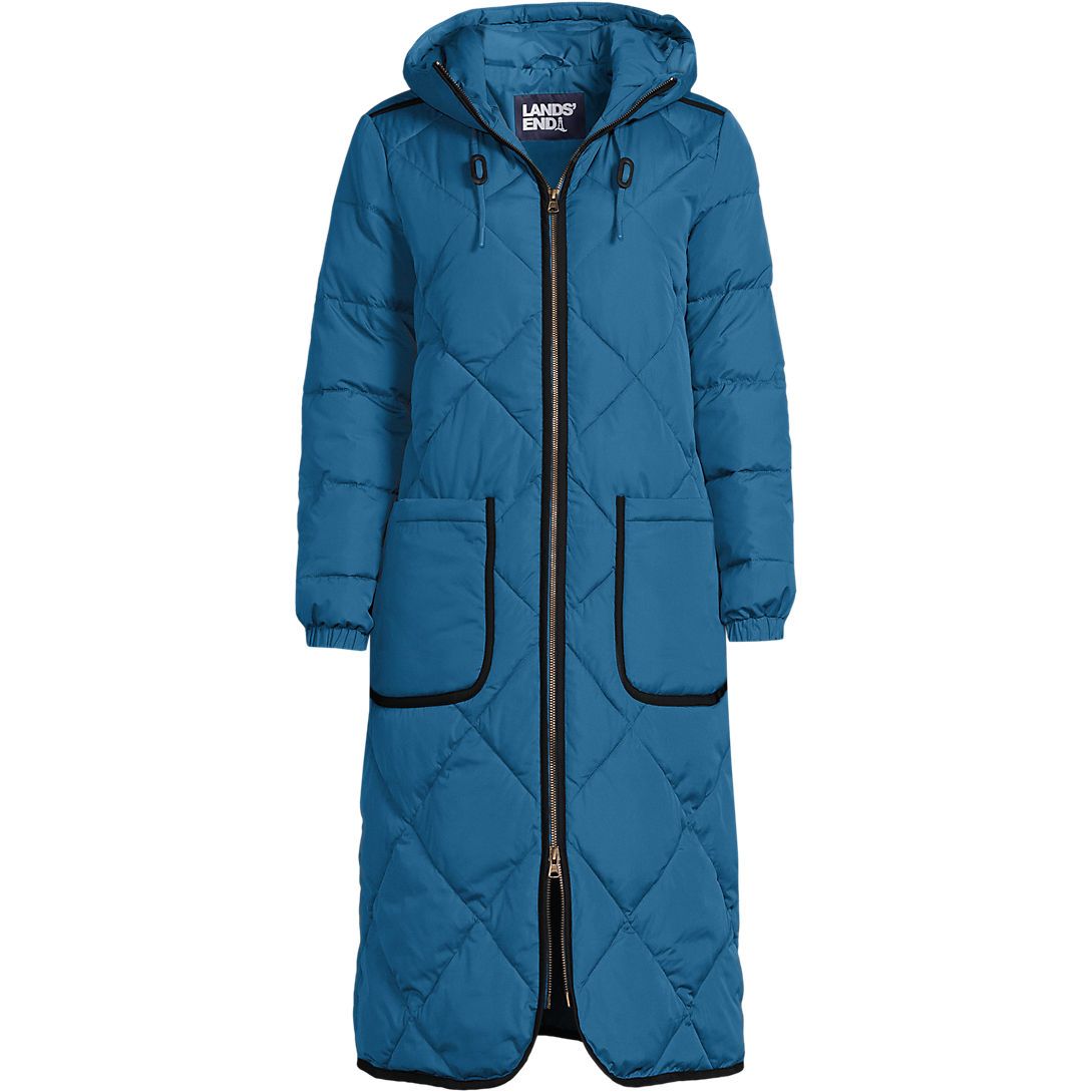 Women's Plus Size Insulated Quilted Primaloft ThermoPlume Maxi Winter Coat | Lands' End (US)