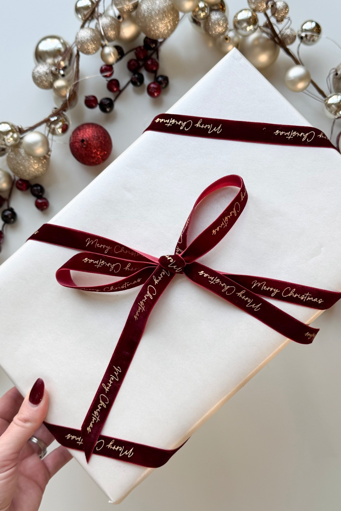 In love with this gorgeous Christmas ribbon!

Holiday, holiday home, holiday home decor, Christmas, Christmas decor, Christmas ribbon, Christmas gift, gift wrapping, wrapping paper, velvet ribbon 

#LTKHoliday #LTKGiftGuide #LTKSeasonal