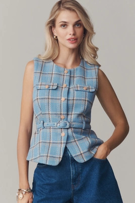 Greylin Sloane Belted Vest | Anthropologie (US)