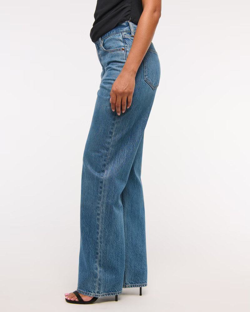 Women's High Rise Loose Jean | Women's Bottoms | Abercrombie.com | Abercrombie & Fitch (US)