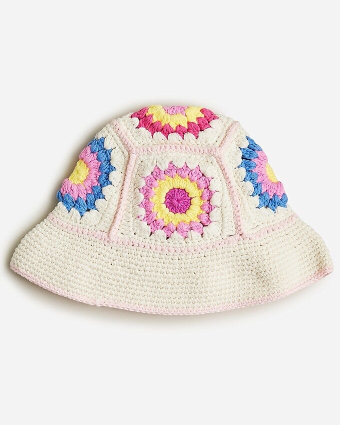 Girls' crochet bucket hat | J.Crew US