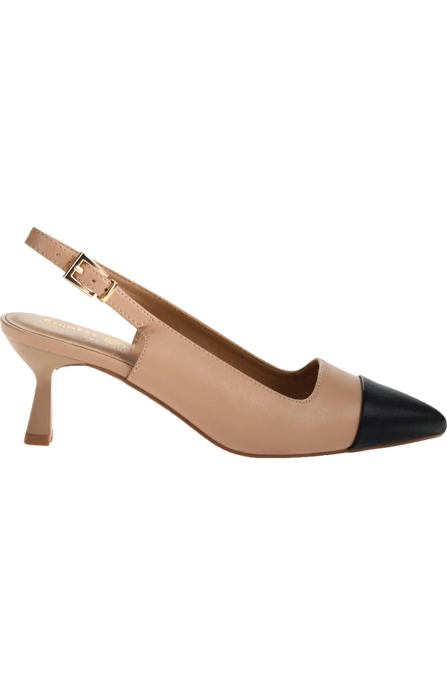 Chinese Laundry Mariella Slingback Pointed Cap Toe Pump (Women) | Nordstrom | Nordstrom