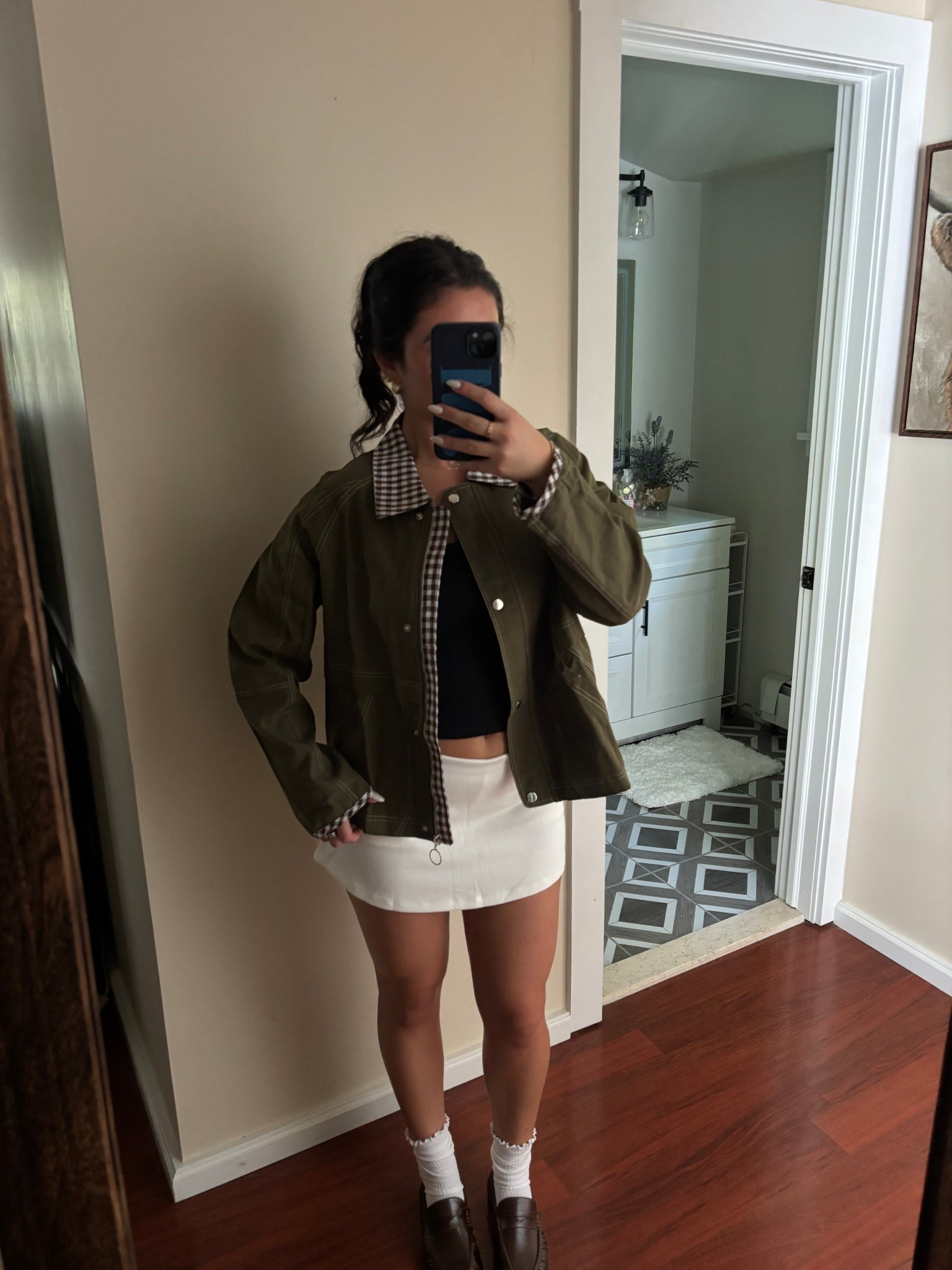 cutest fall fit! absolutely love this jacket, wearing a size M 

#LTKSeasonal #LTKStyleTip #LTKFallSale