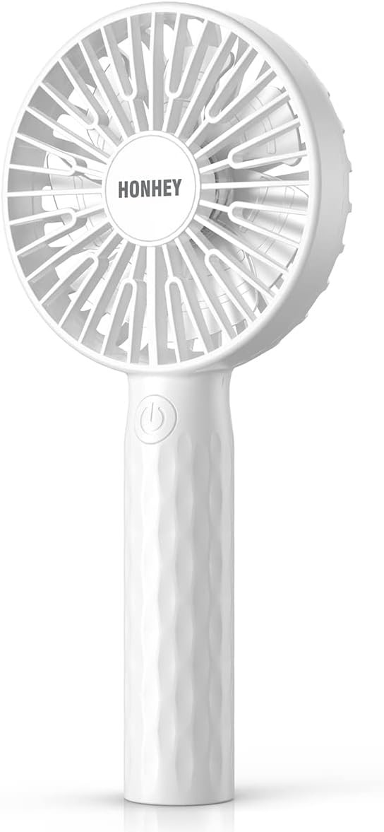 HonHey Handheld Fan Super Mini Personal Fan with Rechargeable Battery Operated 3 Adjustable Speed... | Amazon (US)