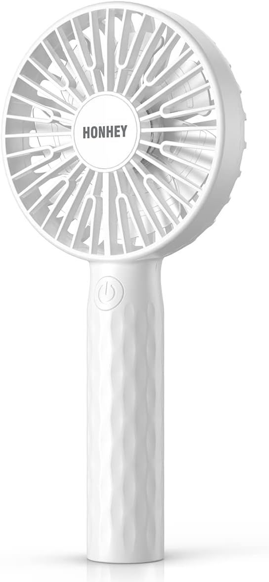 HonHey Handheld Fan Super Mini Personal Fan with Rechargeable Battery Operated 3 Adjustable Speed... | Amazon (US)