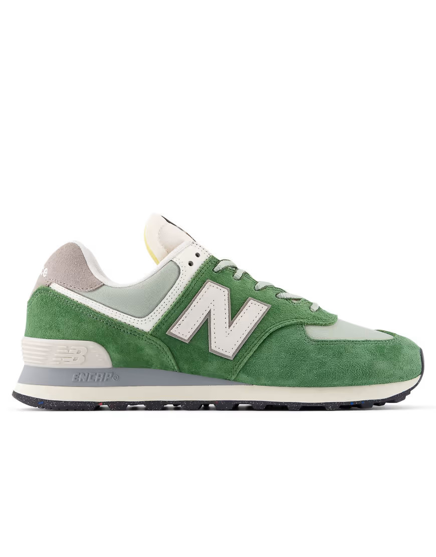 New Balance 574 sneakers in dark green | ASOS (Global)